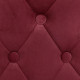 Tabourets de bar 2 pcs rouge bordeaux velours 