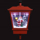 Lampe murale de Noël lumières LED et Père Noël Rouge 40x27x45cm 