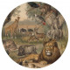 Papier peint cercle animals of africa 142,5 cm 