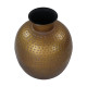 Vase padua petit 30x35 cm doré et gris 