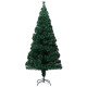 Sapin de Noël artificiel avec support Vert 180 cm PVC 