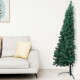  Sapin de Noël artificiel moitié avec support Vert 180 cm PVC