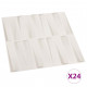 Panneaux muraux 3d 24 pcs 0,5x0,5 m 6 m² 