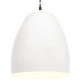 Lampe suspendue industrielle 25 w blanc rond 42 cm e27