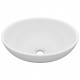 Lavabo ovale de luxe 40x33 cm céramique - Couleur au choix Blanc