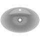 Lavabo ovale à trop-plein - 58,5x39 cm céramique - Couleur au choix 