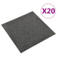 Dalles de tapis de sol 20 pcs 5 m² 50x50 cm anthracite