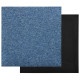 Dalles de tapis de sol 20 pcs 5 m² 50x50 cm bleu 