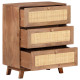 Buffet 61x35x76 cm bois de manguier massif 