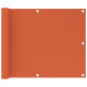 Écran de balcon 75x300 cm pehd - Couleur au choix Orange