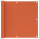 Écran de balcon 90x400 cm pehd - Couleur au choix Orange