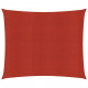 Voile d'ombrage 160 g/m² rouge 2x2,5 m pehd