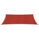 Voile toile d'ombrage parasol 160 g/m² 2 x 4 m pehd - Couleur au choix Rouge