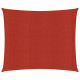 Voile d'ombrage 160 g/m² rouge 2,5x3 m pehd