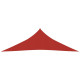 Voile toile d'ombrage parasol 160 g/m² pehd 4 x 4 x 5,8 m - Couleur au choix Rouge