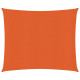 Voile toile d'ombrage parasol 160 g/m² pehd 3,6 x 3,6 m orange helloshop26 02_0009242