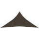 Voile toile d'ombrage parasol triangulaire 160 g/m² pehd 4 x 5 x 5 m - Couleur au choix Marron