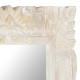 Miroir blanc 110x50 cm bois de manguier massif contemporain 