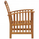 Chaises de jardin 2 pcs bois d'acacia massif 