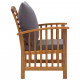 Chaises de jardin avec coussins 2 pcs bois d'acacia massif 