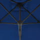 Parasol d'extérieur avec mât en acier 250 x 250 x 230 cm bleu helloshop26 02_0008202 