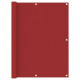 Écran de balcon rouge 120x500 cm tissu oxford