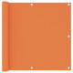 Écran de balcon orange 90x500 cm tissu oxford