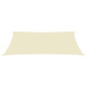 Voile toile d'ombrage parasol tissu oxford rectangulaire 2 x 5 m - Couleur au choix Crème