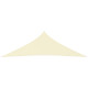 Voile toile d'ombrage parasol tissu oxford triangulaire 3,5 x 3,5 x 4,9 m - Couleur au choix Crème