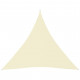 Voile de parasol tissu oxford triangulaire 4,5x4,5x4,5 m crème