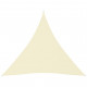 Voile de parasol tissu oxford triangulaire 6x6x6 m crème