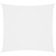 Voile toile d'ombrage parasol tissu oxford carré 3,6 x 3,6 m blanc 