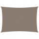 Voile de parasol tissu oxford rectangulaire 2,5x4,5 m taupe