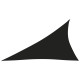 Voile toile d'ombrage parasol tissu oxford triangulaire 3 x 4 x 5 m noir helloshop26 02_0009847