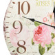 Horloge murale vintage fleur 60 cm 
