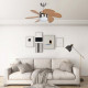 Ventilateur de plafond avec lampe 76 cm - Couleur au choix Marron-clair