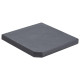 Plaque de poids de parasol noir granite carré 25 kg