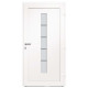 Porte d'entrée aluminium et pvc blanc 100x200 cm 