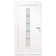 Porte d'entrée aluminium et pvc blanc 110x210 cm 