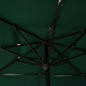 Parasol à 3 niveaux avec mât en aluminium vert 2,5x2,5 m 