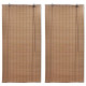 Stores roulants en bambou 2 pcs marron 120x220 cm