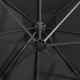 Parasol déporté avec mât et lumières led anthracite 250 cm 