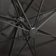  Parasol déporté avec mât et lumières LED Anthracite 300 cm 