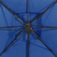 Parasol déporté à double toit 300x300 cm bleu azuré 
