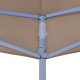 Toit de tente de réception 3x3 m taupe 270 g/m² 