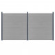 Poteaux de clôture 3 pcs gris foncé 185 cm aluminium 