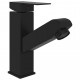 Robinet de lavabo rétractable finition noire 157x172 mm 