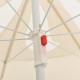Parasol d'extérieur avec mât en acier sable 180 cm 
