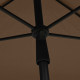 Parasol de jardin avec mât 210x140 cm taupe 