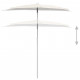 Demi-parasol de jardin avec mât 180x90 cm - Couleur au choix 